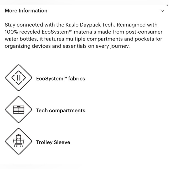 NWT: Kaslo Daypack Tech (Ash Rose) - Picture 6 of 7